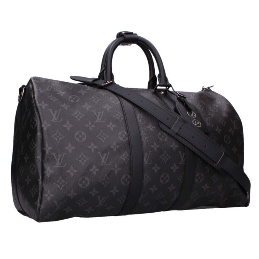 Louis Vuitton Boston Bag Keepall Bandouliere Monogram Eclipse Black